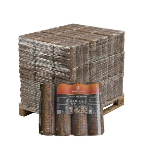 Giant Flames Holzbriketts 95 Packungen x 4,8 kg (456 kg)